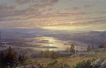 Lake Squam de Red Hill MMA William Trost Richards paysage Peinture à l'huile